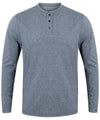 Washed long sleeve Henley T