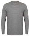 Washed long sleeve Henley T