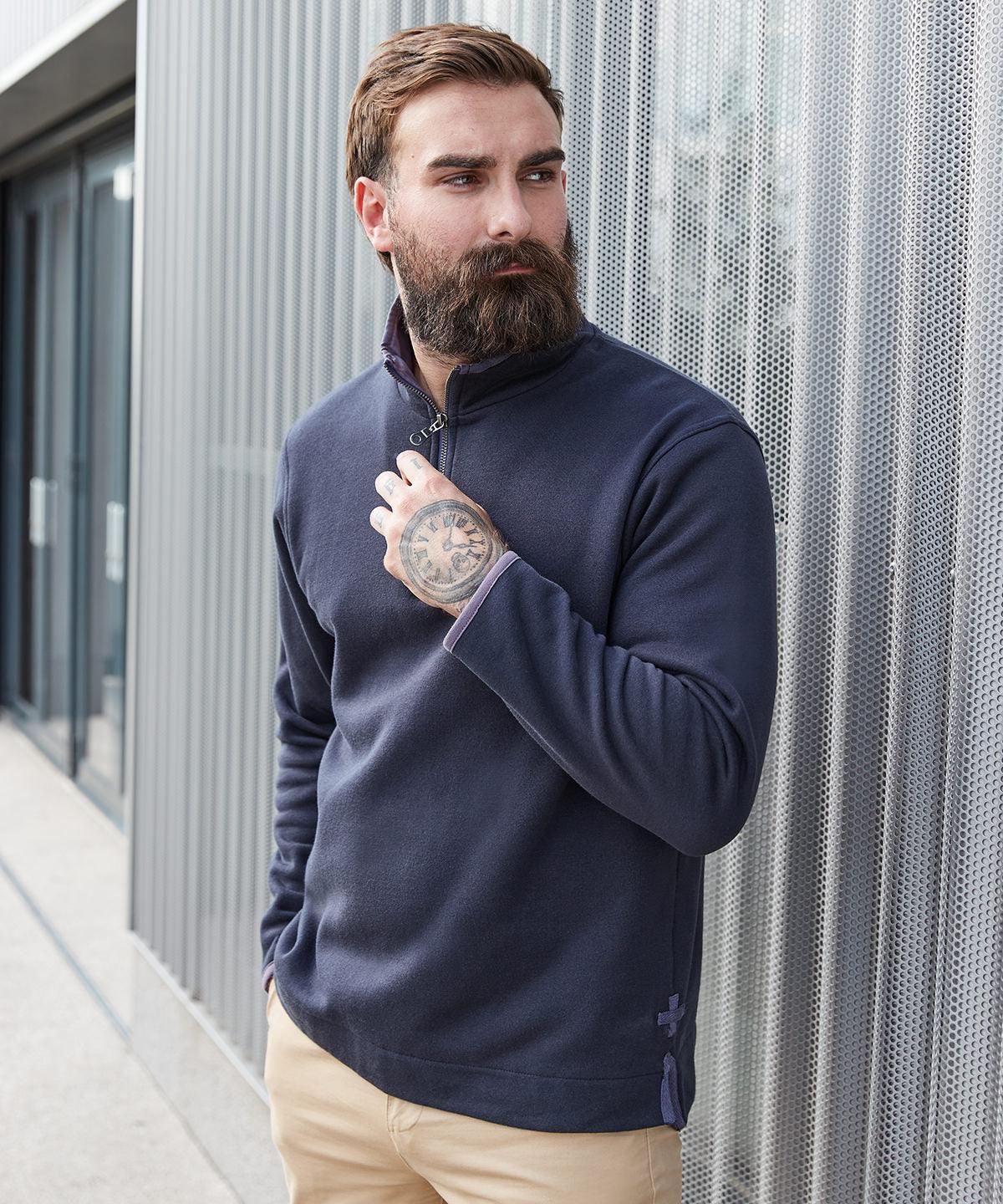 Navy - Supersoft ¼ zip sweatshirt Sweatshirts Front Row Sweatshirts, Trending Schoolwear Centres
