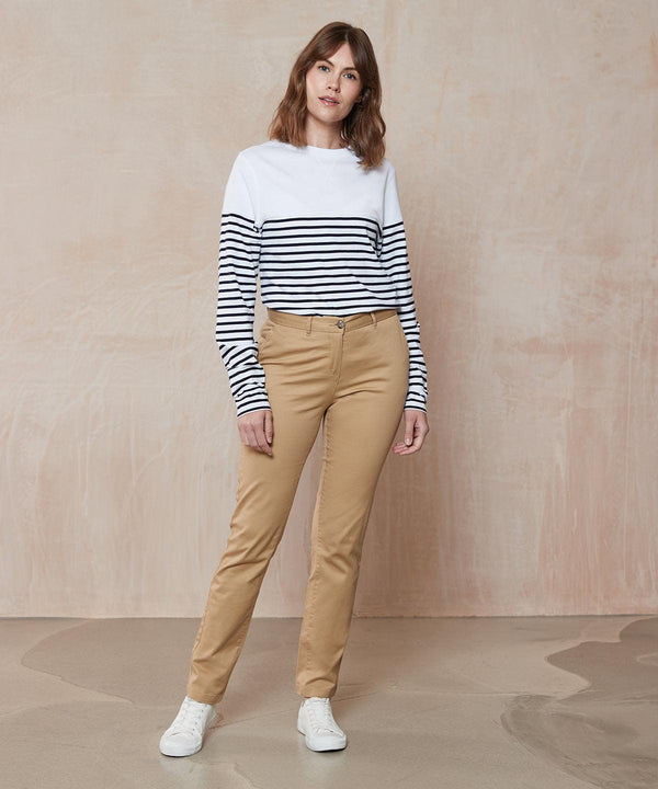 Khaki - Women's stretch chinos Trousers Front Row Must Haves, Rebrandable, Trousers & Shorts, Women's Fashion, Workwear Schoolwear Centres