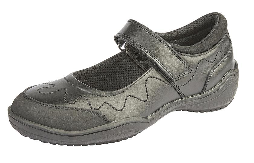 ROAMERS [KIDS G268A] Touch Fastening Bar Girls Shoe - Schoolwear Centres | School Uniform Centres