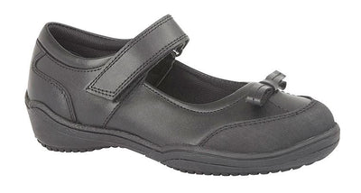 ROAMERS  [KIDS G699A]  Touch Fastening Bow Girls Shoe - Schoolwear Centres | School Uniform Centres