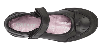 ROAMERS  [KIDS G699A]  Touch Fastening Bow Girls Shoe - Schoolwear Centres | School Uniform Centres