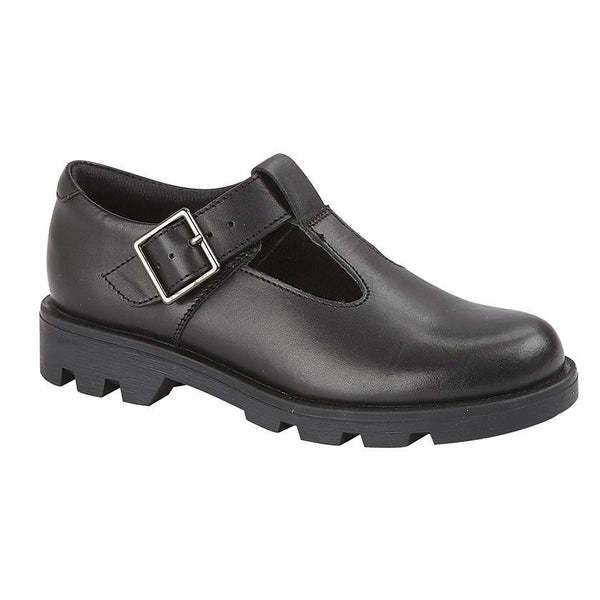 Roamers' Black Leather School Shoe - Schoolwear Centres | School Uniform Centres