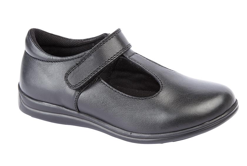 ROAMERS  [KIDS]  Touch Fastening T-Bar Girls Shoe - Schoolwear Centres | School Uniform Centres