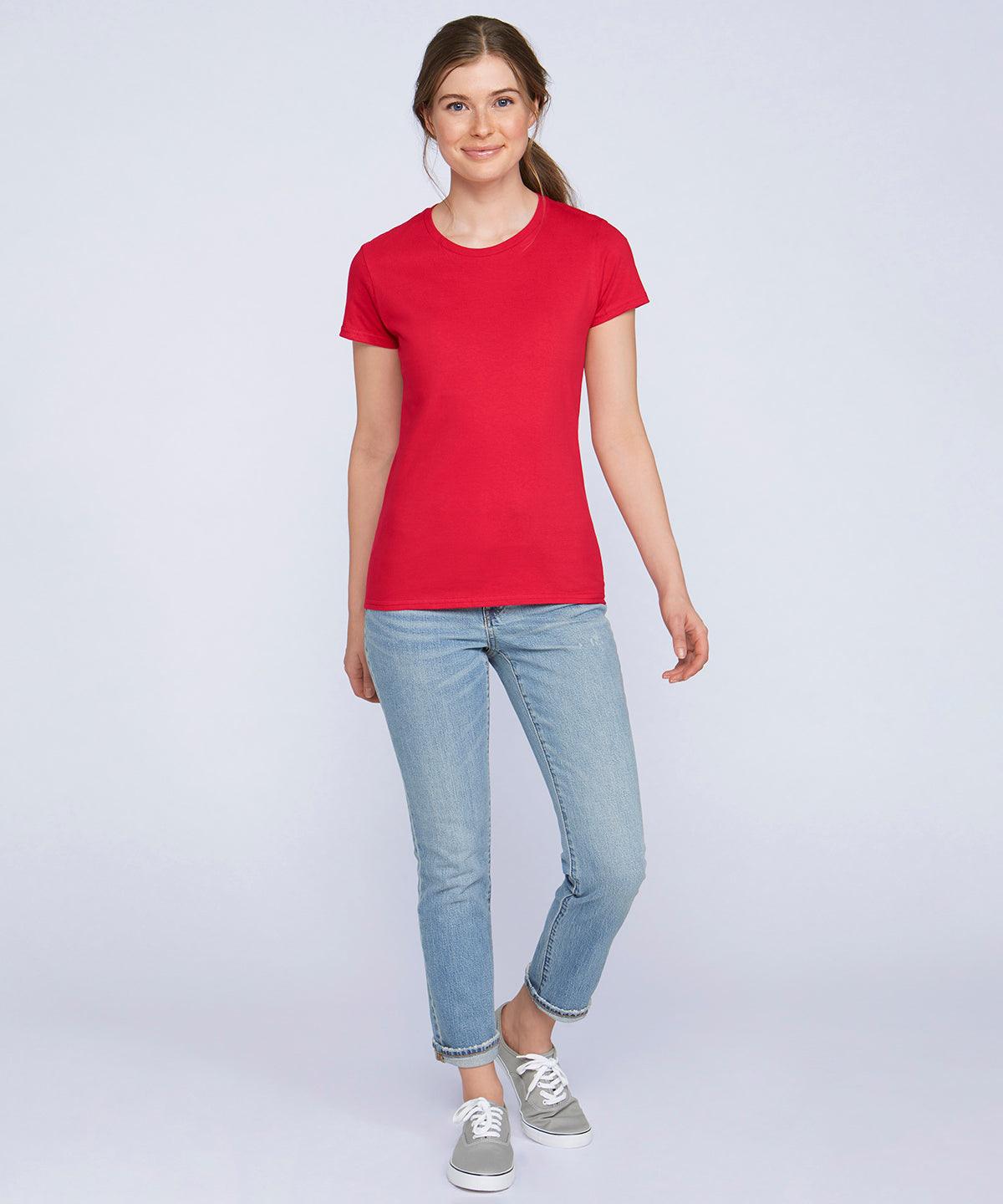 Black - Women's Premium Cotton® RS t-shirt T-Shirts Gildan Must Haves, Raladeal - Recently Added, T-Shirts & Vests, Women's Fashion Schoolwear Centres