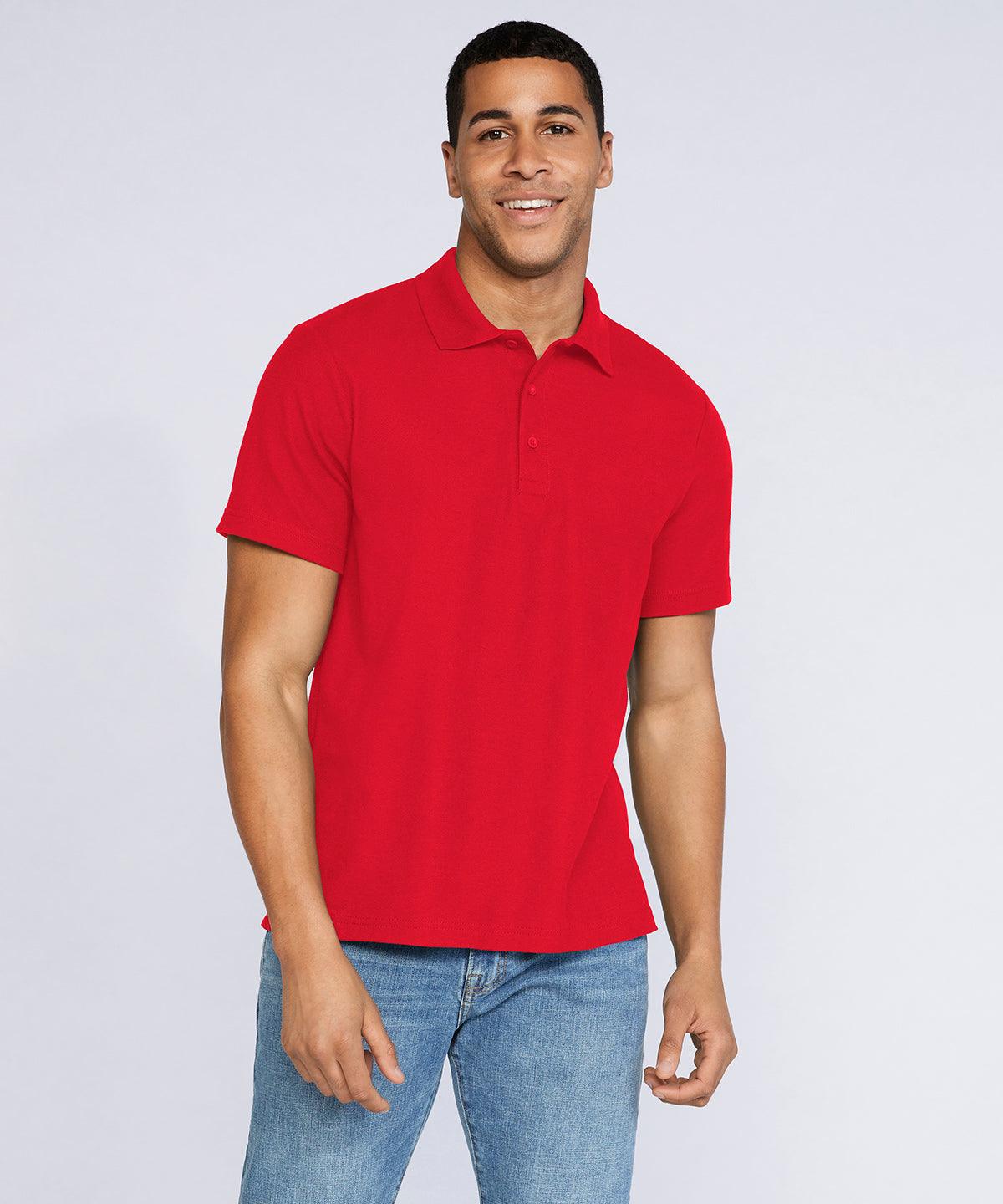 Red* - DryBlend® double piqué sport shirt Polos Gildan Must Haves, Plus Sizes, Polos & Casual, Raladeal - Recently Added Schoolwear Centres