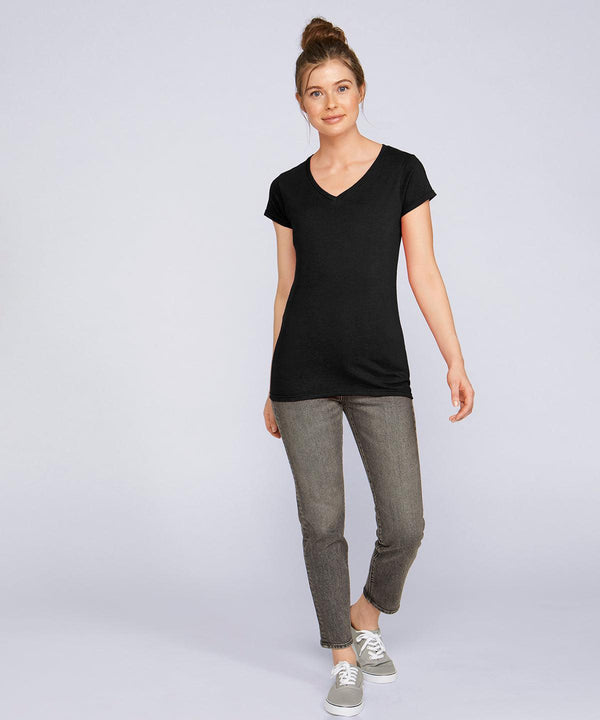 Navy - Softstyle™ women's v-neck t-shirt T-Shirts Gildan T-Shirts & Vests, Women's Fashion Schoolwear Centres