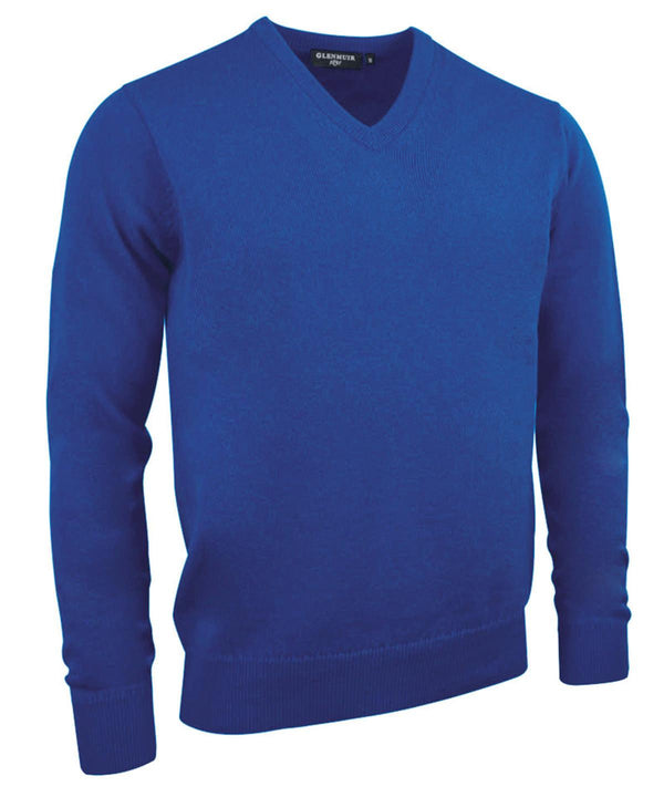 Ascot Blue - g.Lomond lambswool v-neck sweater (MKL5900VN-LOM) Sweatshirts Glenmuir Golf, Knitwear, Must Haves, New Colours For 2022, Raladeal - Recently Added, Sports & Leisure, Sweatshirts Schoolwear Centres