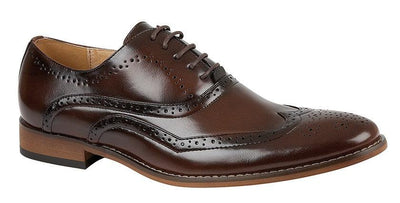 GOOR  5 Eyelet Brogue Oxford Shoe | Black | Brown | Tan - Schoolwear Centres | School Uniform Centres