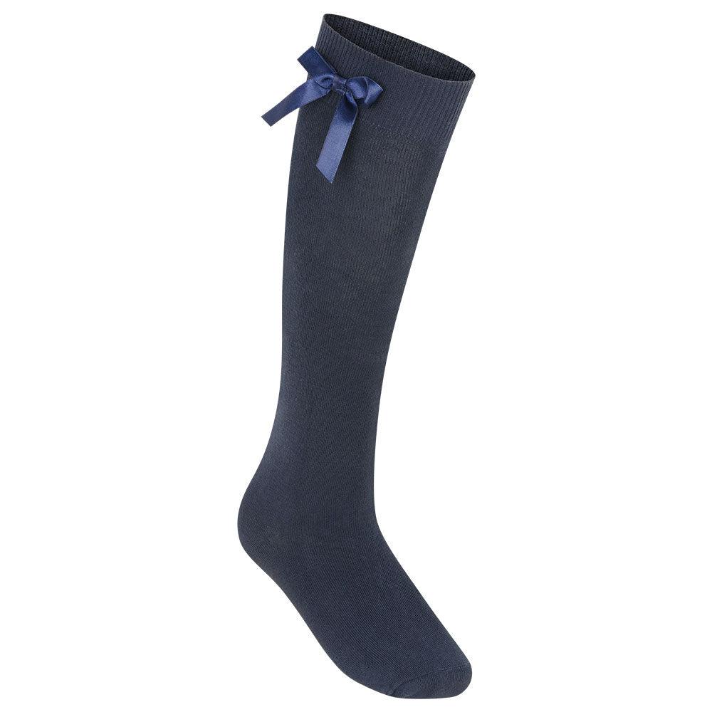 knee High Socks | knee High with Bow | 1 Pair - available in 9 colours - Schoolwear Centres | School Uniforms near me