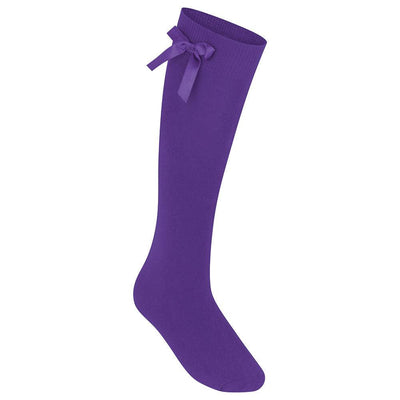 knee High Socks | knee High with Bow | 1 Pair - available in 9 colours - Schoolwear Centres | School Uniforms near me