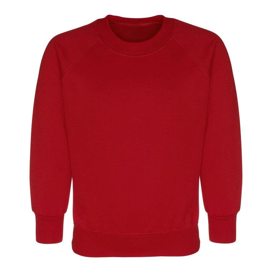 Ghyllgrove Community Primary School | Red Sweatshirt with School Logo - Schoolwear Centres | School Uniforms near me