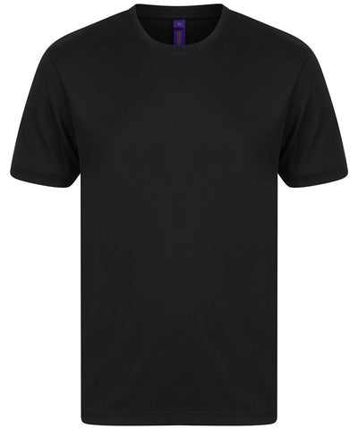 Black - Hi Cool performance t-shirt T-Shirts Henbury Activewear & Performance, New For 2021, New Styles For 2021, Plus Sizes, Safe to wash at 60 degrees, T-Shirts & Vests Schoolwear Centres