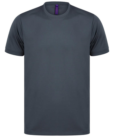 Charcoal - Hi Cool performance t-shirt T-Shirts Henbury Activewear & Performance, New For 2021, New Styles For 2021, Plus Sizes, Safe to wash at 60 degrees, T-Shirts & Vests Schoolwear Centres
