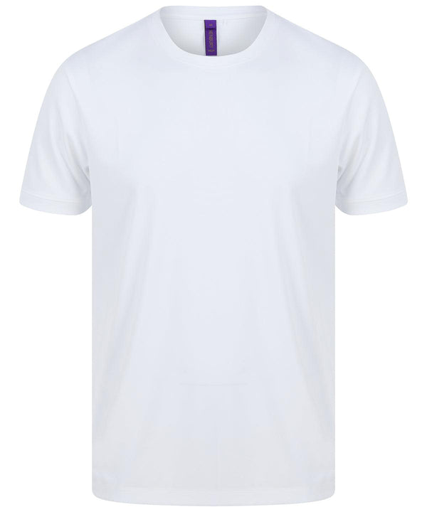 White - Hi Cool performance t-shirt T-Shirts Henbury Activewear & Performance, New For 2021, New Styles For 2021, Plus Sizes, Safe to wash at 60 degrees, T-Shirts & Vests Schoolwear Centres