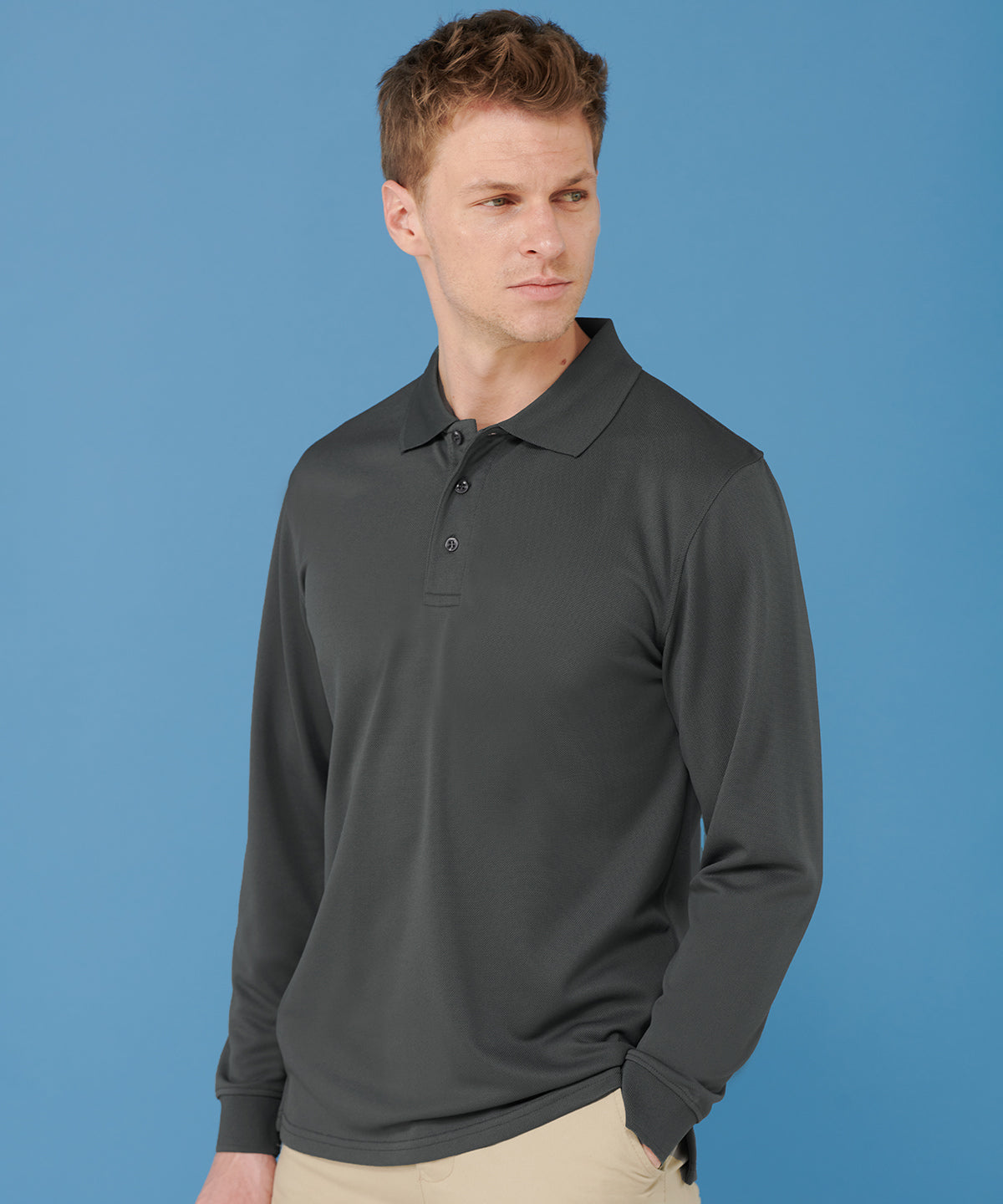 Long sleeve Coolplus® polo shirt