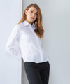 White - Women's long sleeve lightweight Oxford Shirts Henbury Plus Sizes, Shirts & Blouses, Women's Fashion Schoolwear Centres