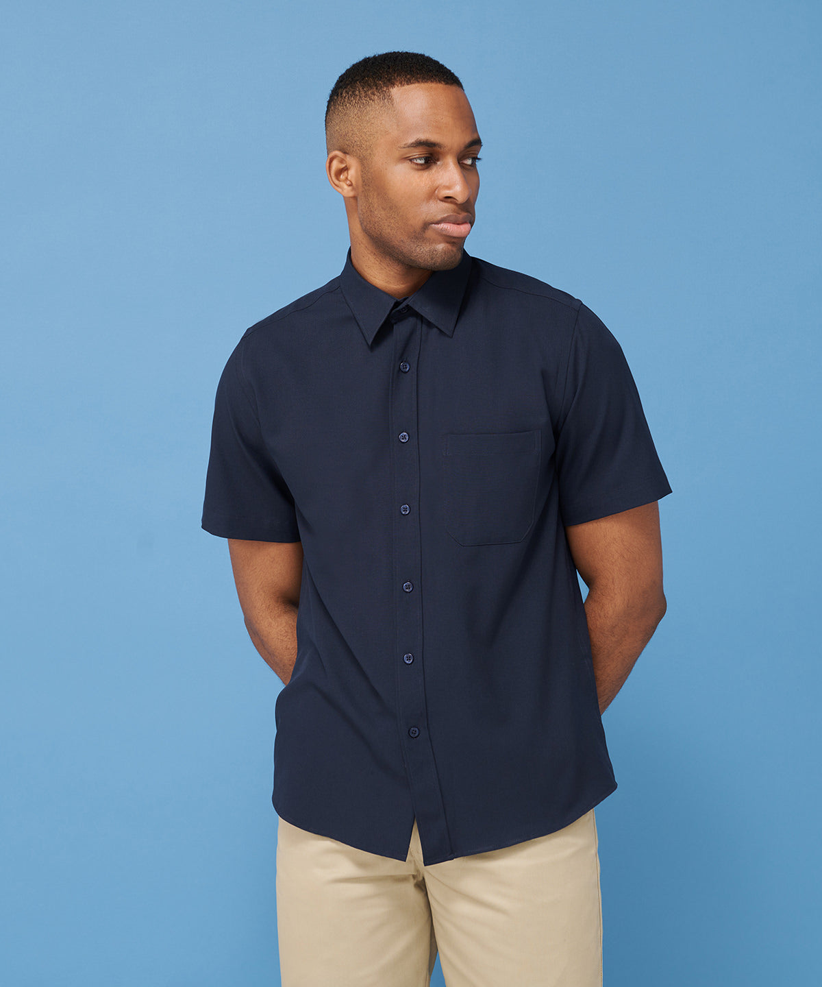 Wicking antibacterial short sleeve shirt