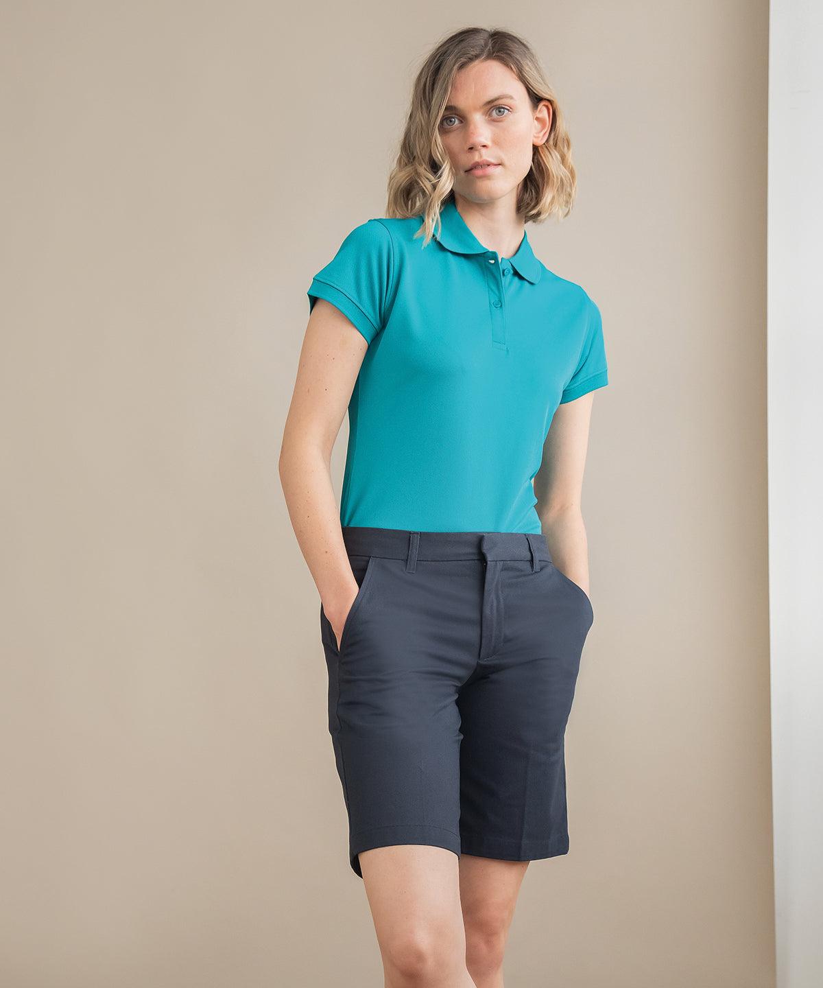 Stone - Women's Teflon®-coated flat fronted chino shorts Shorts Henbury Sale, Tailoring, Trousers & Shorts, Women's Fashion, Workwear Schoolwear Centres
