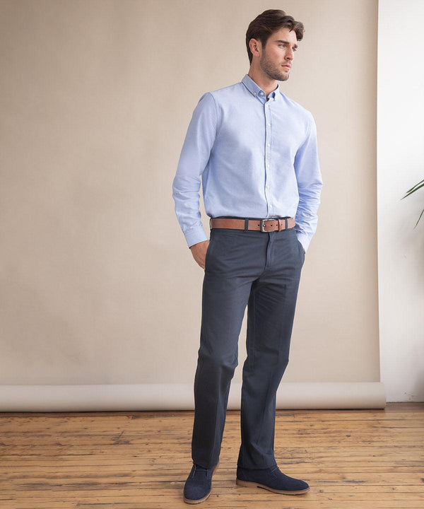 Stone - Teflon®-coated flat front chino Trousers Henbury Plus Sizes, Raladeal - Recently Added, Tailoring, Trousers & Shorts, Workwear Schoolwear Centres