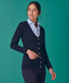 Burgundy - Women's v-button cardigan Cardigans Henbury Knitwear, Must Haves, Plus Sizes, Women's Fashion Schoolwear Centres