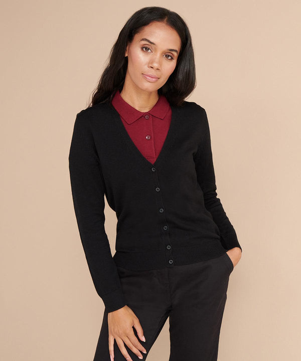 Slate Grey Marl - Women's v-neck cardigan Cardigans Henbury Knitwear, Must Haves, Plus Sizes, Raladeal - Recently Added Schoolwear Centres