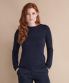 Grey Marl - Women's crew neck jumper Knitted Jumpers Henbury Knitwear, Raladeal - Recently Added Schoolwear Centres