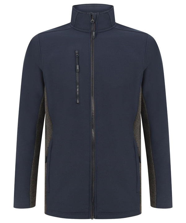 Navy/Charcoal - Softshell jacket Jackets Henbury Jackets & Coats, Plus Sizes, Rebrandable, Softshells Schoolwear Centres