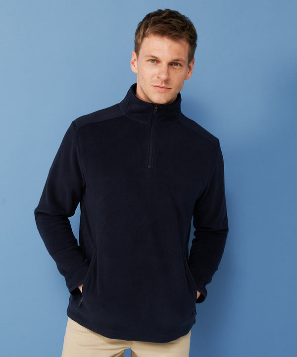 ¼ zip microfleece jacket