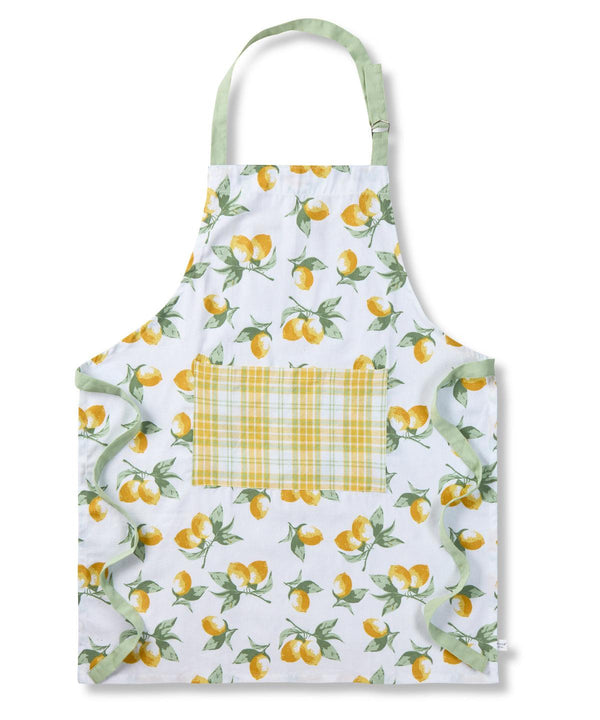 White/Yellow - Lemons apron Aprons Home & Living Homewares & Towelling, New Styles For 2022 Schoolwear Centres