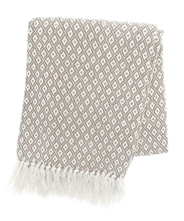 Stone - Oxford recycled throw Blankets Home & Living Home Comforts, Homewares & Towelling, New in Schoolwear Centres