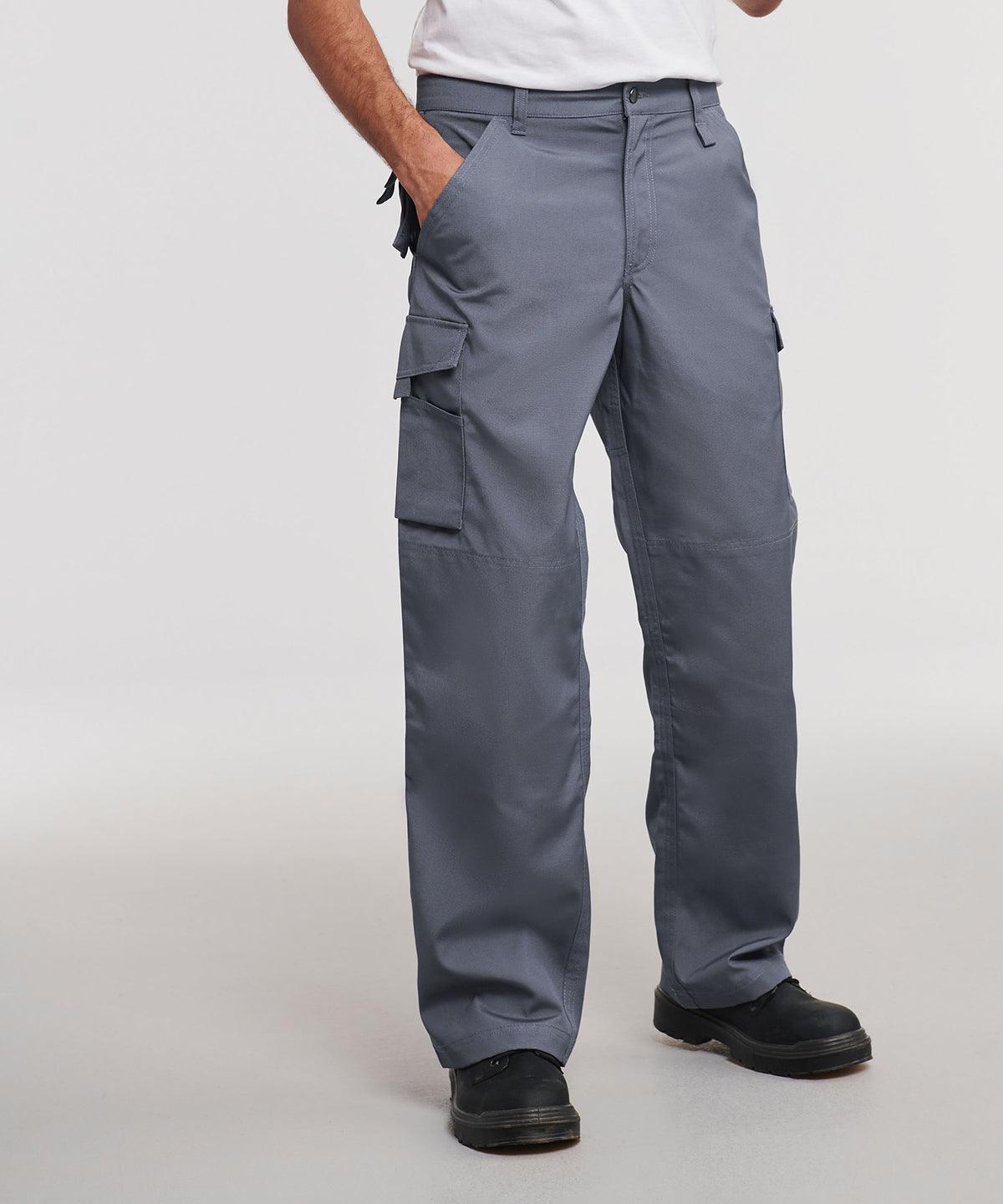 Convoy Grey - Heavy-duty workwear trousers Trousers Russell Europe Must Haves, Plus Sizes, Safe to wash at 60 degrees, Workwear Schoolwear Centres