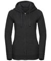 Women's authentic melange zipped hood sweatshirt