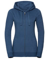 Women's authentic melange zipped hood sweatshirt