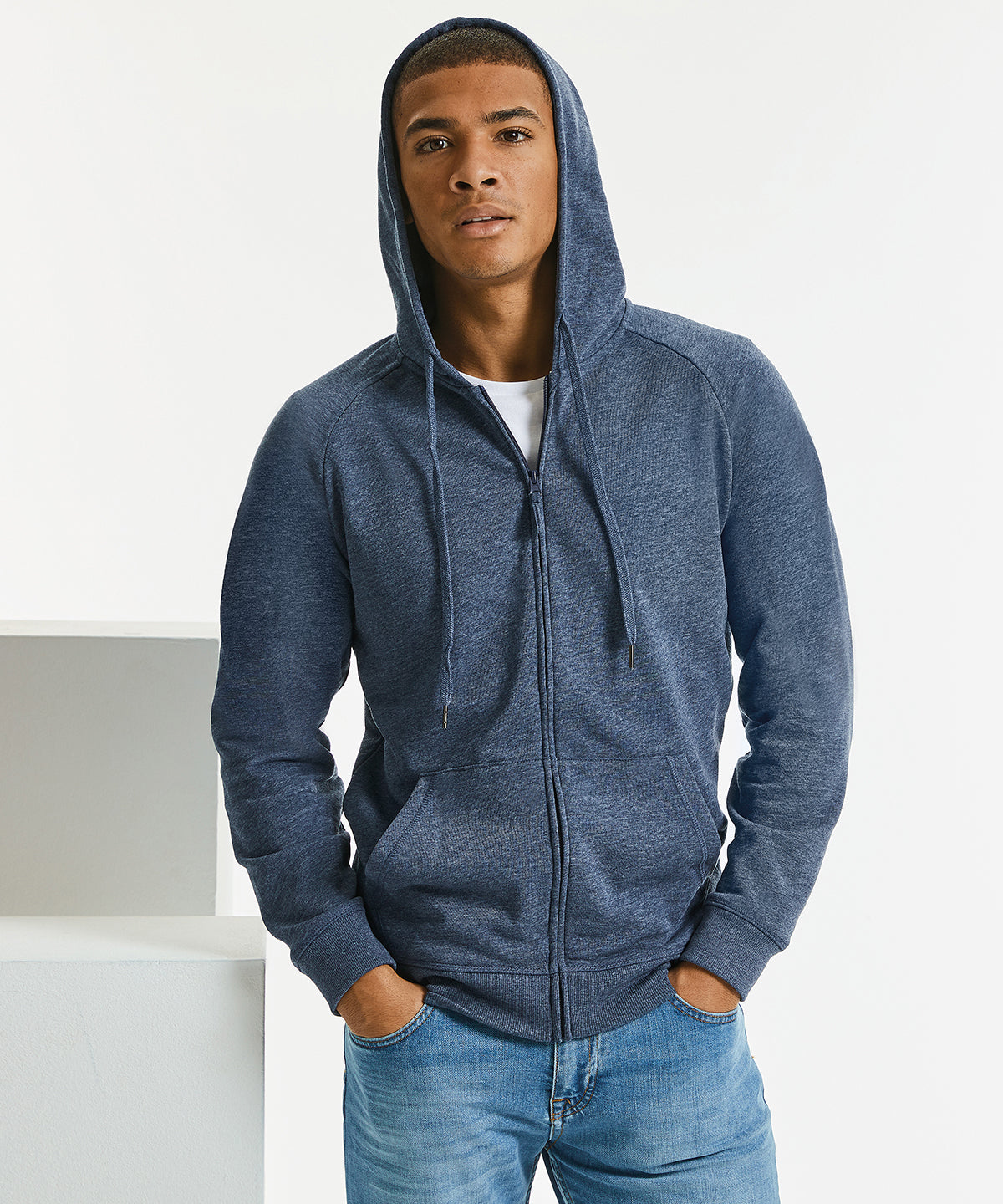 HD zipped hood sweatshirt