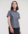 Women's short sleeve polycotton easycare poplin shirt