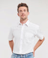 Short sleeve pure cotton easycare poplin shirt