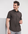 Short sleeve easycare fitted shirt