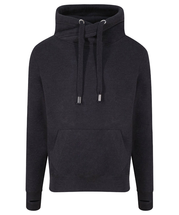 Cross neck hoodie