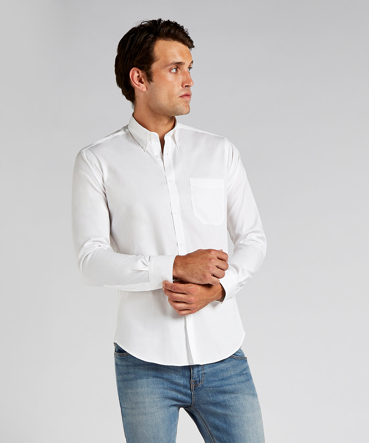 Slim fit premium Oxford shirt long-sleeved (slim fit)