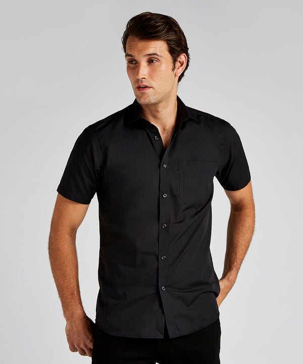 Poplin shirt short-sleeved (tailored fit)