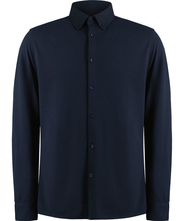 Long sleeve Superwash® 60° piqué shirt (tailored fit)