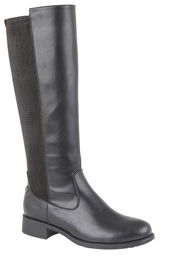 CIPRIATA 'RACHELA' (L036A) Elasticated Calf Inside Zip High Leg Boot - Schoolwear Centres | School Uniform Centres