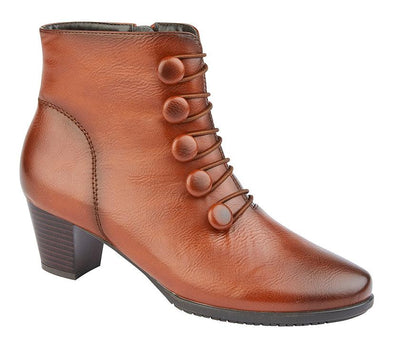 CIPRIATA  [MF]  'LUCILLA'  Button & Inside YKK Zip Ankle Boot - Schoolwear Centres | School Uniform Centres