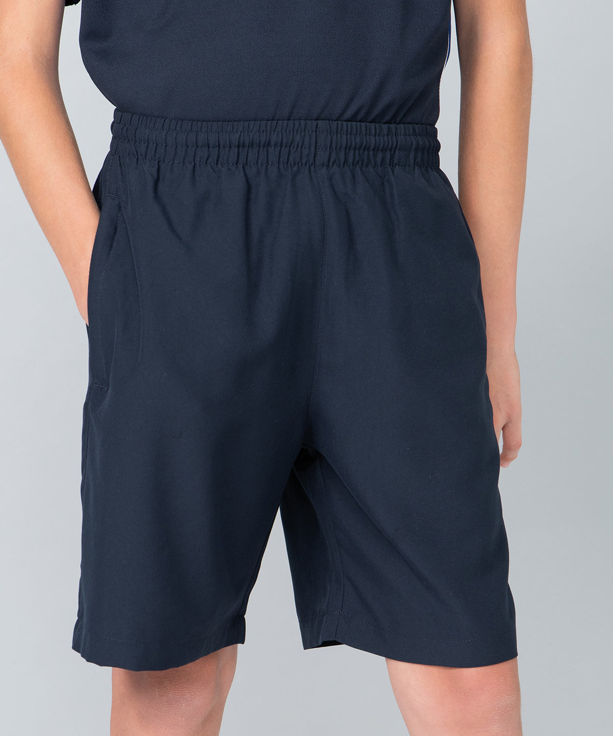 Kids plain microfibre shorts