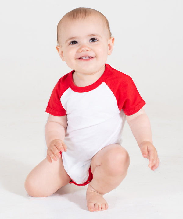 Essential short-sleeved baseball bodysuit