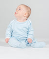 Contrast long sleeve sleepsuit