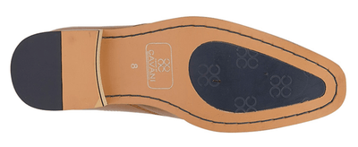 CAVANI  Twin Gusset Brogue (men) Shoe | Black | Tan - Schoolwear Centres | School Uniforms near me