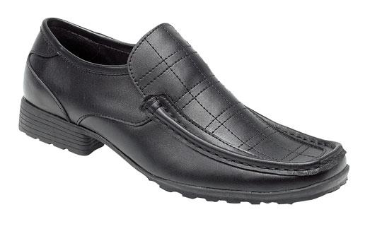 Route 21 Black Leather Shoe B329A - Schoolwear Centres | School Uniform Centres